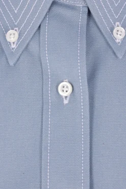 Women THOM BROWNE denim cropped shirt