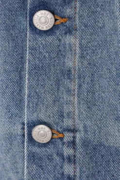 Women MM6 denim jacket with cut-out details