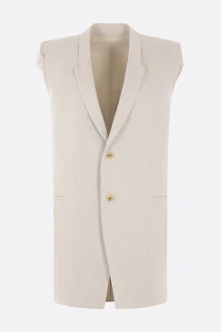 Women RICK OWENS denim oversized vest