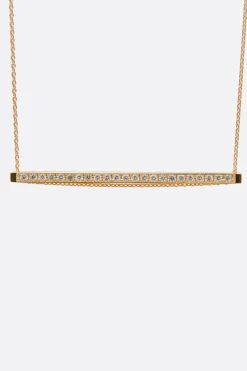 Women SHIHARA Diamond Bar 01 chain necklace