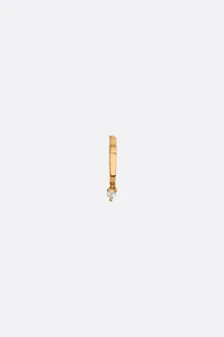 Women DELFINA DELETTREZ Diamond Huggie single earring