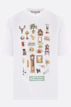 JW ANDERSON Diorama print cotton t-shirt