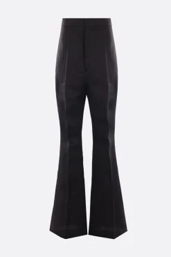 RICK OWENS Dirt Bolan flare trousers in linen