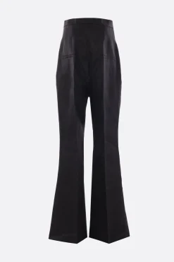 RICK OWENS Dirt Bolan flare trousers in linen