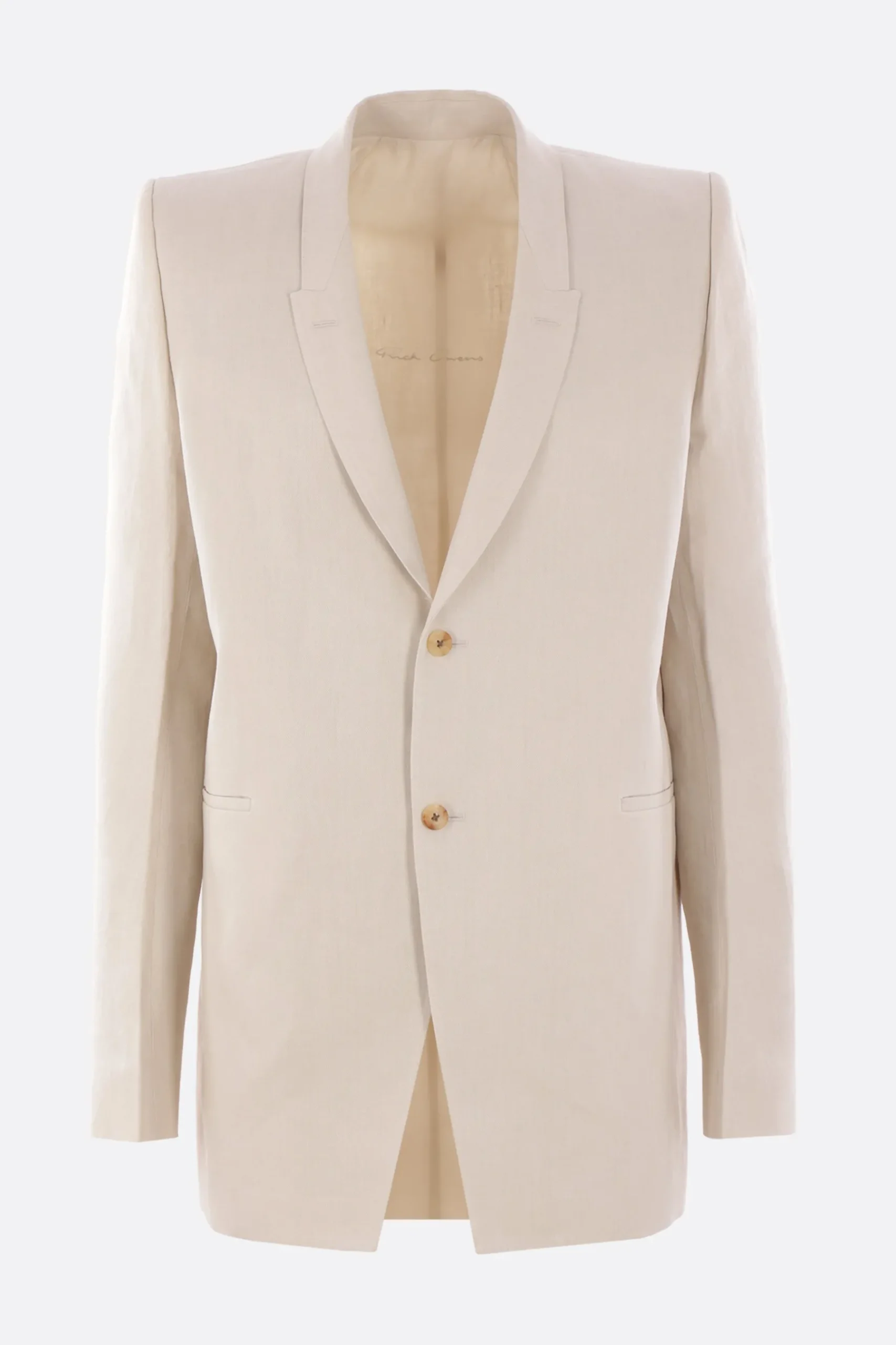 RICK OWENS Dirt Tailored jacket in linen
