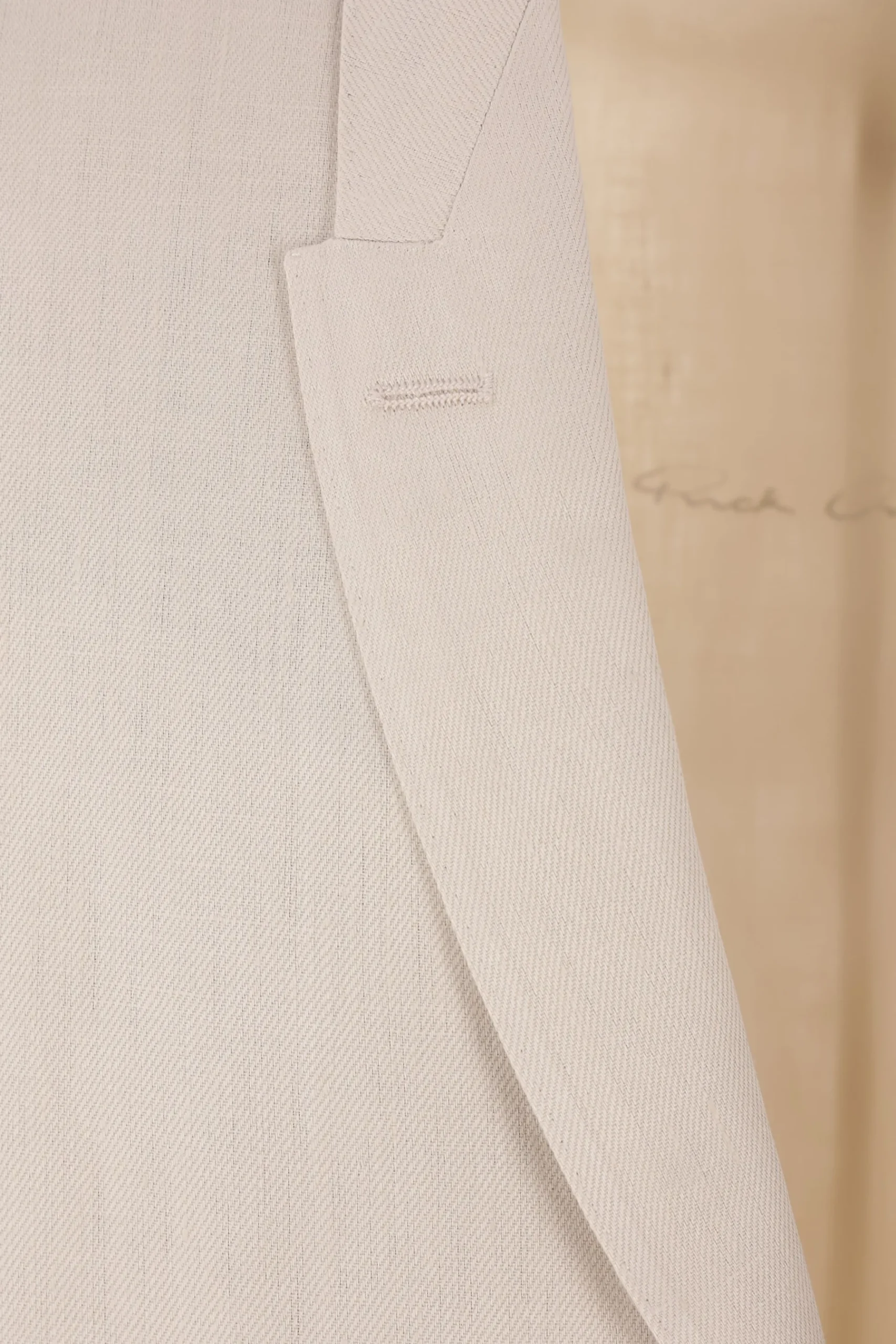 RICK OWENS Dirt Tailored jacket in linen