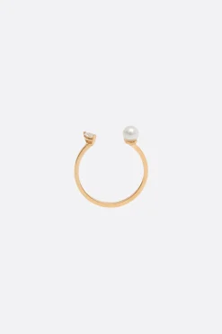 Women DELFINA DELETTREZ Dots Pearl and Marquise ring