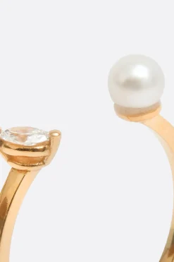 Women DELFINA DELETTREZ Dots Pearl and Marquise ring