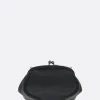 Women DISCORD YOHJI YAMAMOTO Double Clasp pouch in smooth leather