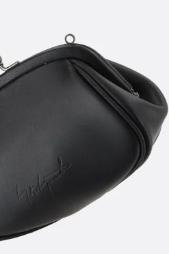 Women DISCORD YOHJI YAMAMOTO Double Clasp pouch in smooth leather