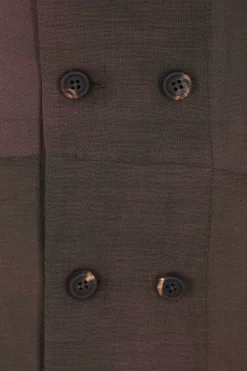 ZIGGY CHEN double-breasted shirt in cotton and ramie blend