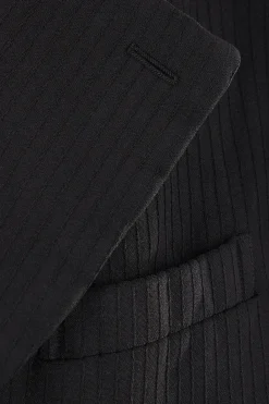 Women COMME DES GARÇONS double-breasted technical fabric jacket with internal inserts