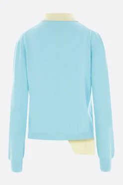Women ALL IN double-layer polo in cotton knit