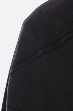 Women YEHUAFAN double-layered bomber jacket in silk and poplin