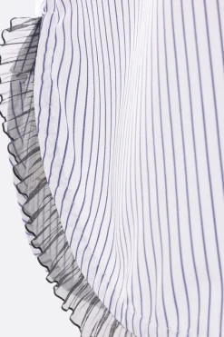 Women NICCOLÒ PASQUALETTI Douglas short-sleeved shirt in striped poplin