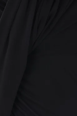 Women BALENCIAGA drapped dress in crepe jersey
