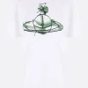 Women VIVIENNE WESTWOOD Drawn Orb Classic t-shirt in cotton