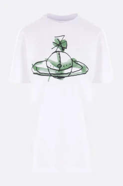 Women VIVIENNE WESTWOOD Drawn Orb Classic t-shirt in cotton