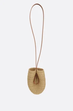 Women INES BRESSAND Drop shoulder bag in straw