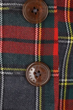 Women VIVIENNE WESTWOOD Drunken single-breasted jacket in tartan wool
