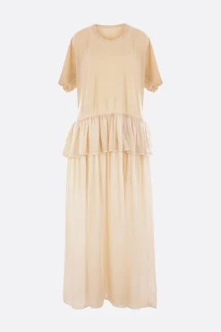 Women UMA WANG Dudi long dress in jersey and silk