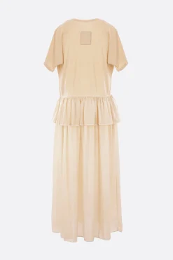 Women UMA WANG Dudi long dress in jersey and silk