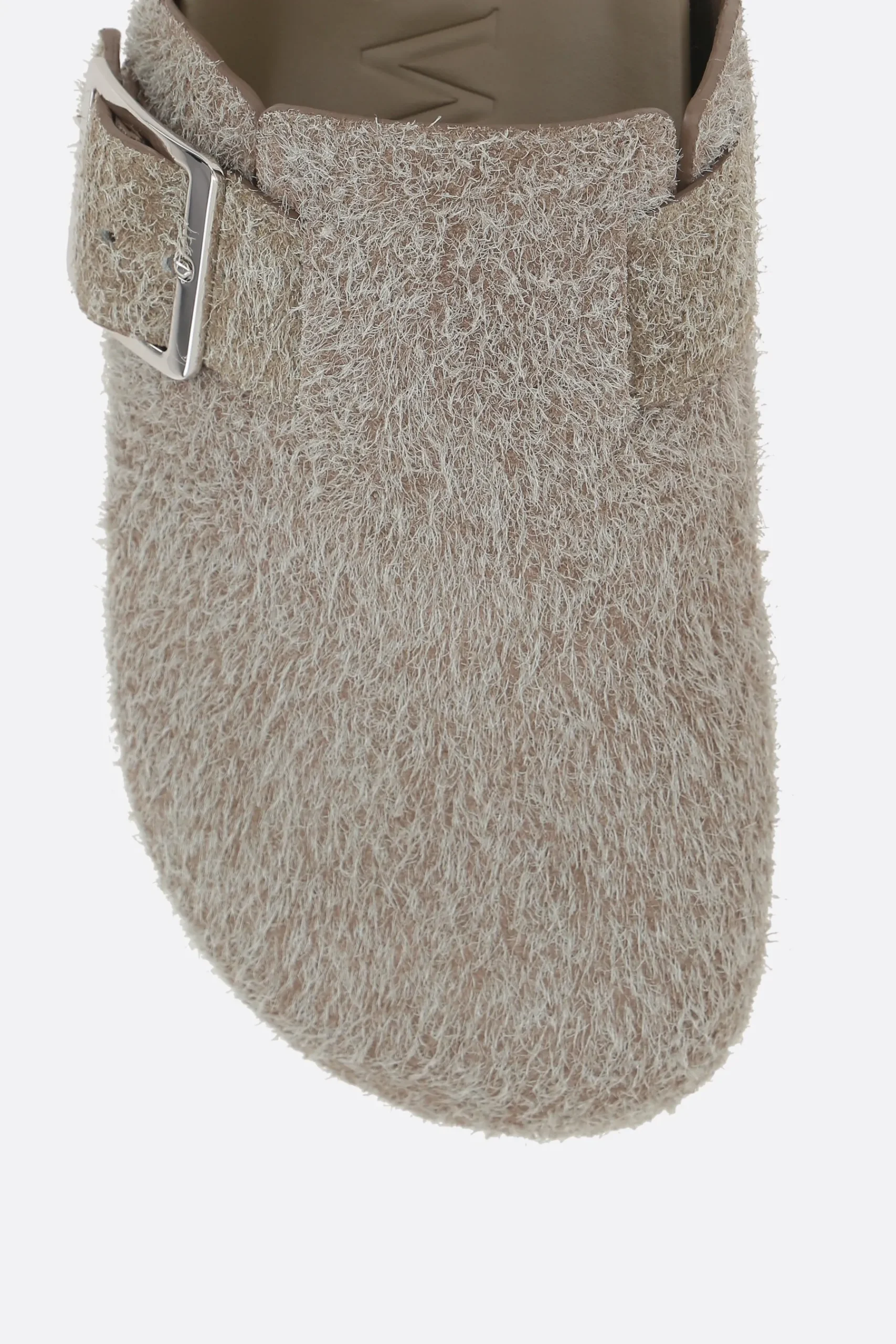 Women LOEWE Ease buckle flat mules in brushed suede