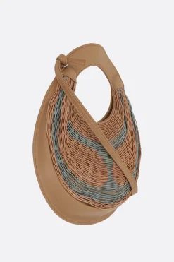 Women MARIANA MENDEZ Easy Bivalda handbag in nappa with elastic bands
