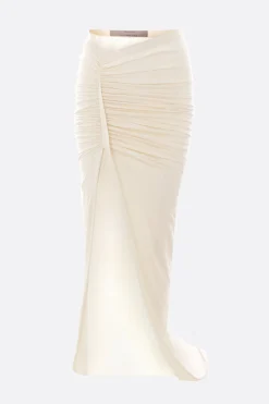 Women RICK OWENS Edfu jersey long skirt