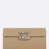 Women ROGER VIVIER Efflorescence satin clutch