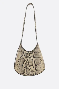 Women JIL SANDER Eldorado small hobo bag in python-printed leather
