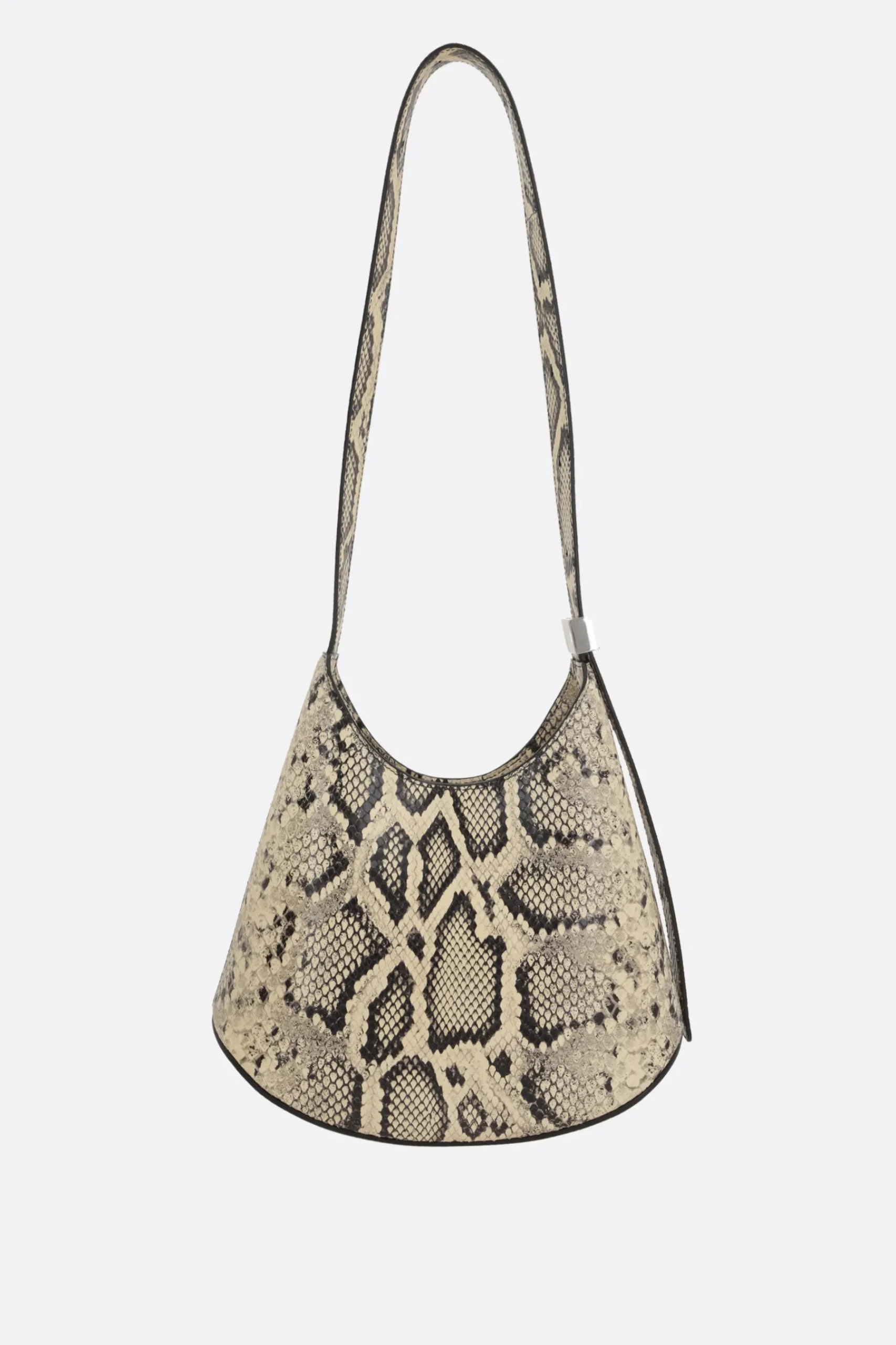 Women JIL SANDER Eldorado small hobo bag in python-printed leather