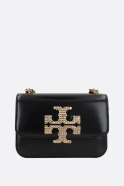 Women TORY BURCH Eleanor Pavé small brushed leather shoulder bag