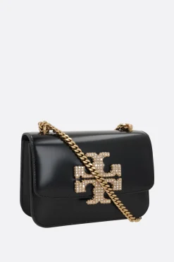 Women TORY BURCH Eleanor Pavé small brushed leather shoulder bag
