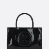 Women TORY BURCH Ella Bio Patent mini tote bag