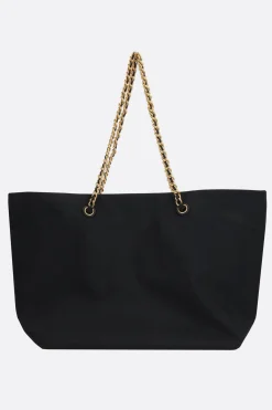 Women TORY BURCH Ella chain shopping bag in nylon