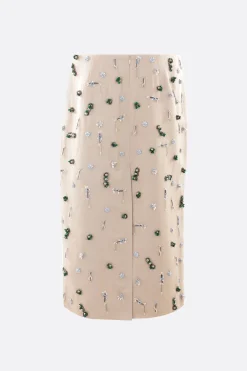 Women CHRISTOPHER ESBER Embla beaded canvas midi skirt