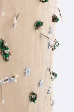 Women CHRISTOPHER ESBER Embla beaded canvas midi skirt