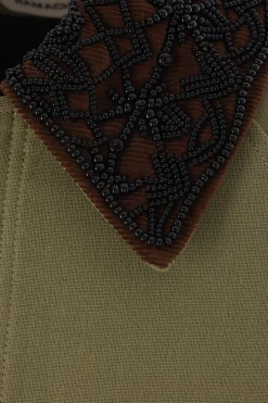 NAMACHEKO embroidered collar canvas jacket