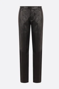 Women ANN DEMEULEMEESTER Espen nappa cropped trousers