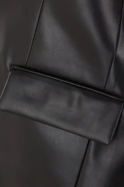 Women COMME DES GARÇONS faux leather asymmetric jacket