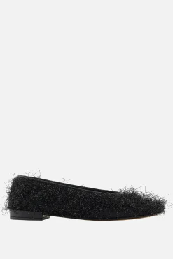 Women GIORGIO ARMANI - 10 CORSO COMO faux-fur fabric ballerinas