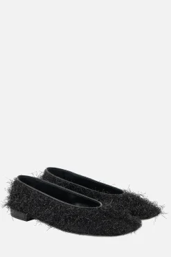 Women GIORGIO ARMANI - 10 CORSO COMO faux-fur fabric ballerinas