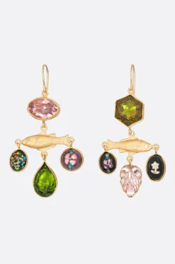 Women GRAINNE MORTON Fish Balance drop earrings