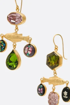 Women GRAINNE MORTON Fish Balance drop earrings