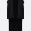 Women YOHJI YAMAMOTO flannel flared jacket