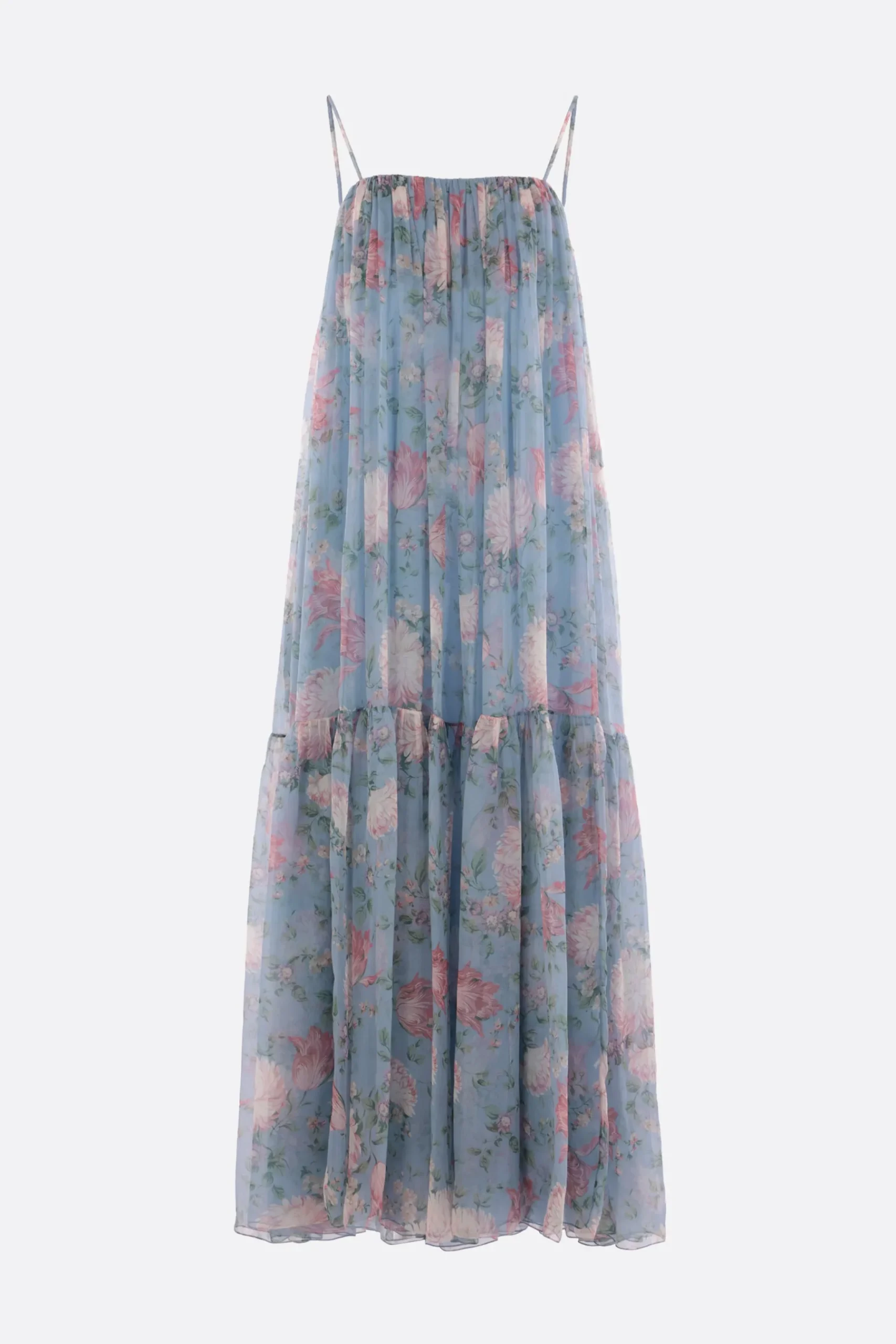 Women CHLOÉ floral print silk sleeveless dress