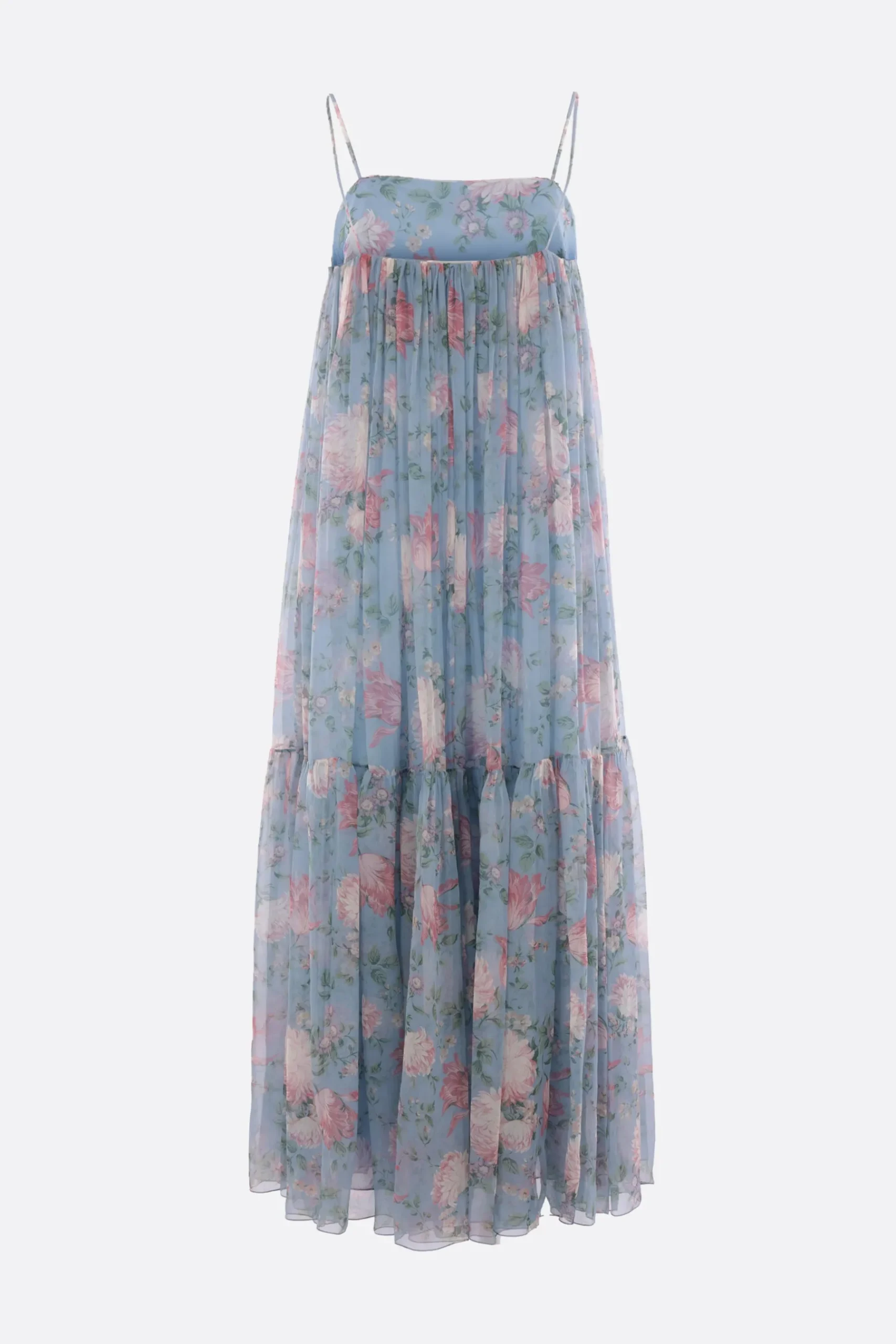 Women CHLOÉ floral print silk sleeveless dress