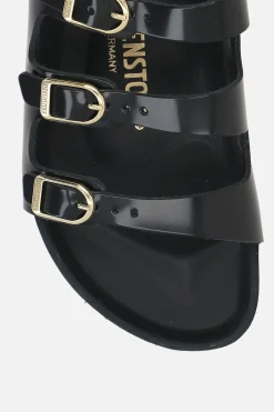 Women BIRKENSTOCK Florida Fresh flat sandals in shiny leather (Narrow Fit)