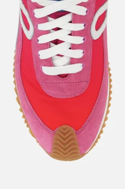 Women LOEWE Flow sneakers in suede and nylon